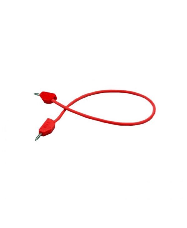 Spojni kabel s utikačima od 2 mm, 25 cm, crveni