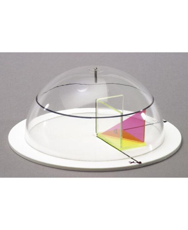 Polukugla s objašnjenjem koordinata na kugli