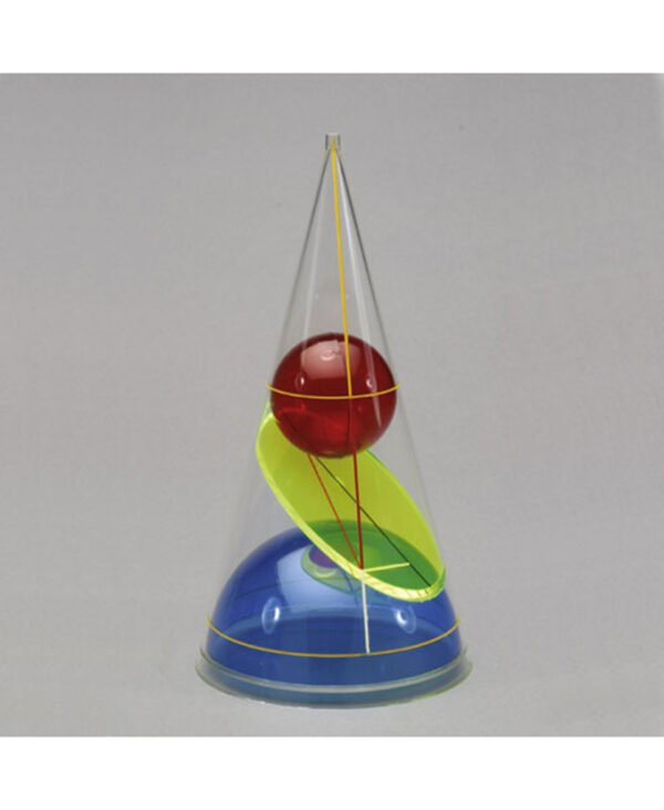 Stožac s elipsom i dvije kugle