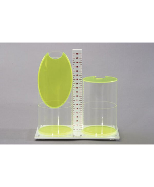 Usporedba kosog valjka i valjka s mjernom skalom, model volumena