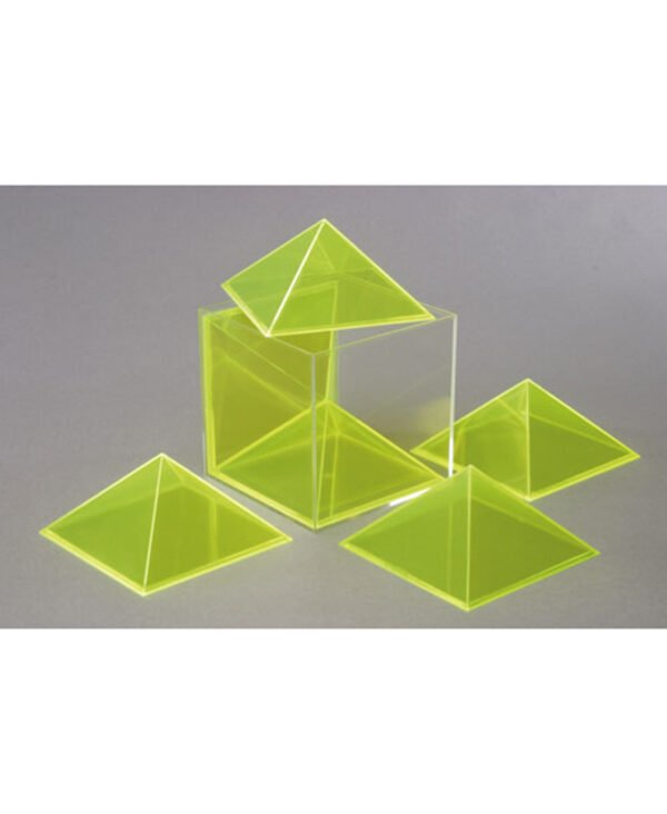 Kocka, može se rastaviti u šest jednakih piramida