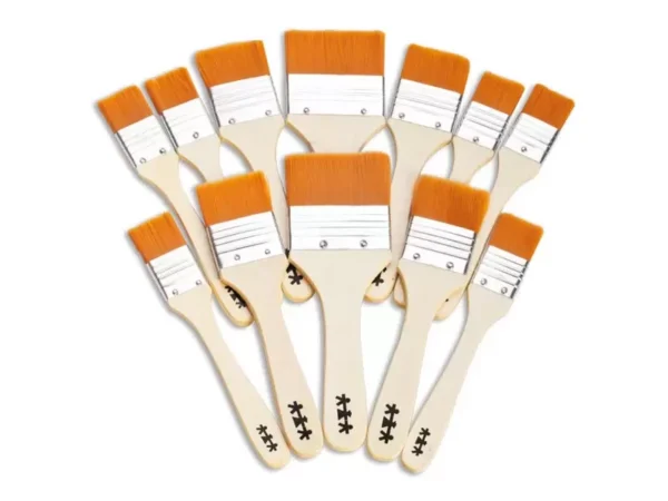 Ravni kistovi – mix, 12 kom